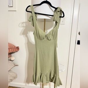 Hello Molly Sage green dress size small